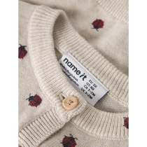 NAME IT Strik Cardigan Kikki Peyote Melange